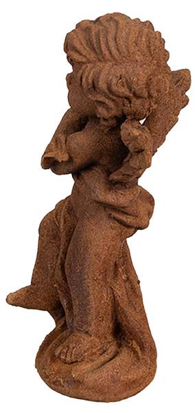 Decoratie Beeld Engel Xmas&Dorian bruin - kunststof - 6 x 14 x 6 cm