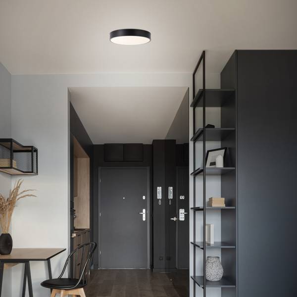 Deckenlampen 1912913129145 1 Schwarz - Durchmesser: 33 cm - Metall