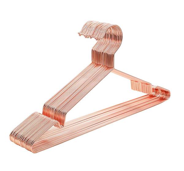 20er-Set Kleiderbügel Gold - Metall - 1 x 21 x 42 cm