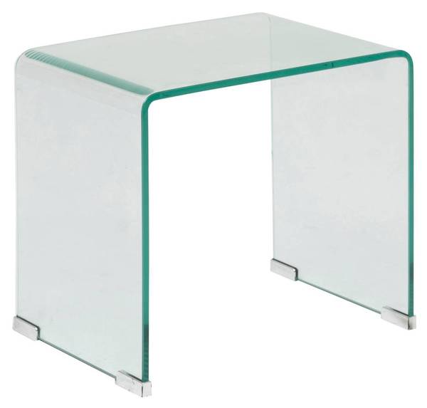 2 Satztische LENIA Glas - 30 x 47 x 51 cm