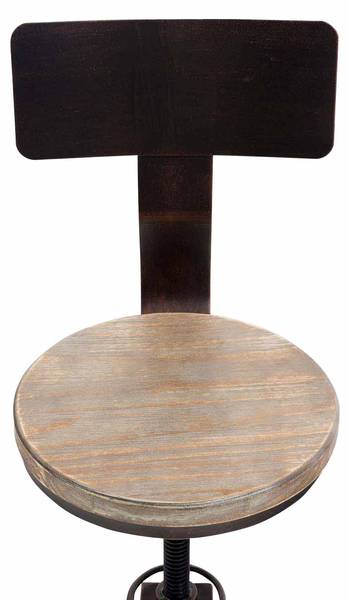 Barhocker Elko 2er Set Braun - Metall - 45 x 93 x 45 cm