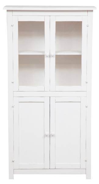Vitrinenschrank SOPHIE Weiß