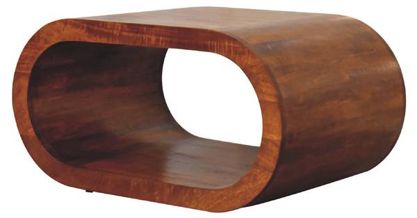 Couchtisch Amaya Braun - Mango - 80 x 40 x 50 cm
