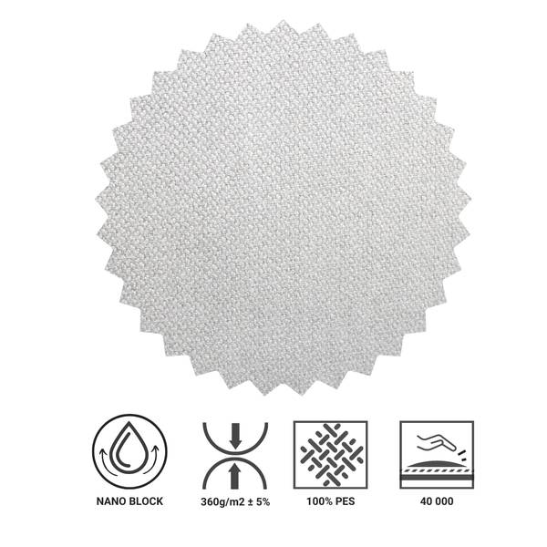 Boxspringbett Calma Hellgrau - Breite: 180 cm