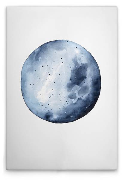 Leinwandbild Blue Moon 80 x 120 cm