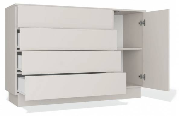 Kommode Linus Beige - Holzwerkstoff - 125 x 84 x 40 cm