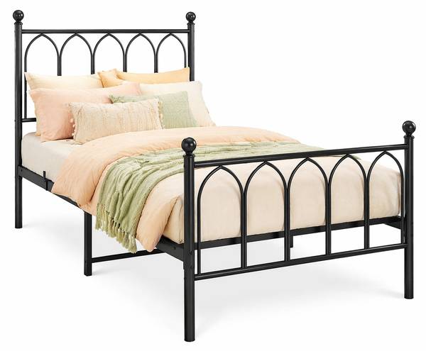 Bettgestell ZY-025 Schwarz - Liegefläche Breite: 90 cm