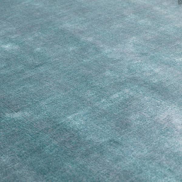 Wohnzimmerteppich aus Viskose SHAFT Türkis - 160 x 230 cm