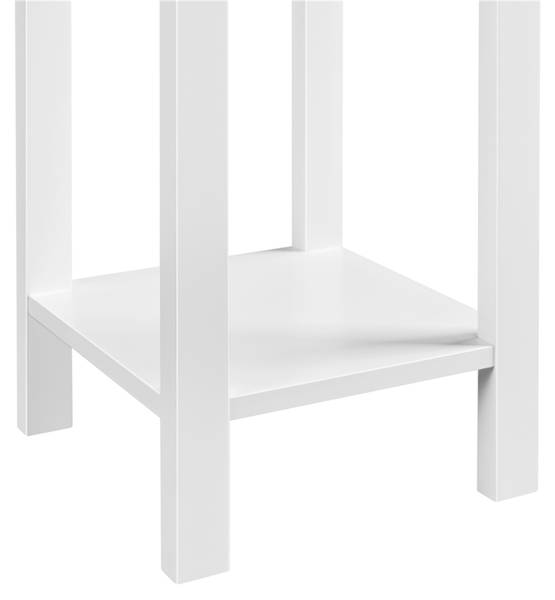 Nachttisch ARC11 Weiß - Holzwerkstoff - 25 x 70 x 25 cm