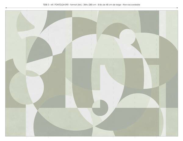 Panorama-Tapete Teibi Grün