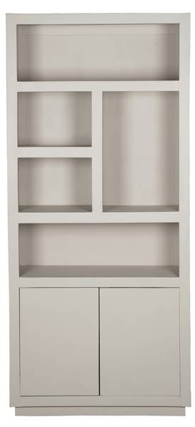 Regal BRUSSEL Beige - Massivholz - 90 x 200 x 45 cm