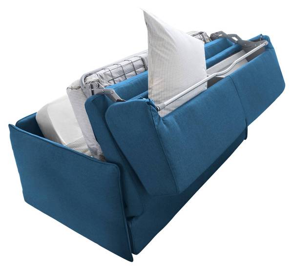 2-Sitzer Schlafsofa Trovo Blau