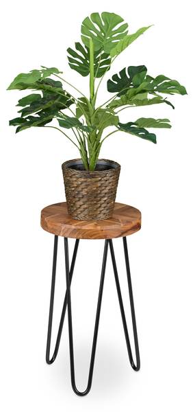 Retro Blumenhocker aus Akazie kaufen