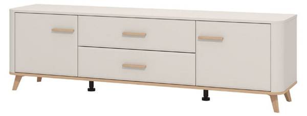 TV-Möbel Gosaldo Beige - Holzwerkstoff - 40 x 53 x 180 cm