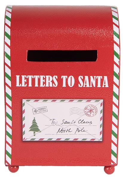 Briefkasten Xmas&Ideon Rot - Metall - 13 x 19 x 14 cm
