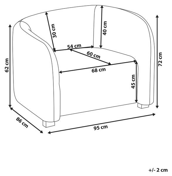 Sessel VELTADA Weiß - Einzelstuhl
