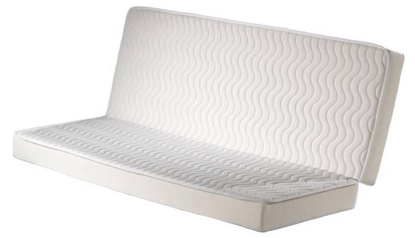 Matratzen für Schlafsofas FRIEND Weiß - Textil - 130 x 14 x 190 cm