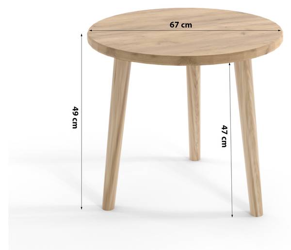 Kaffeetisch Corry Eiche