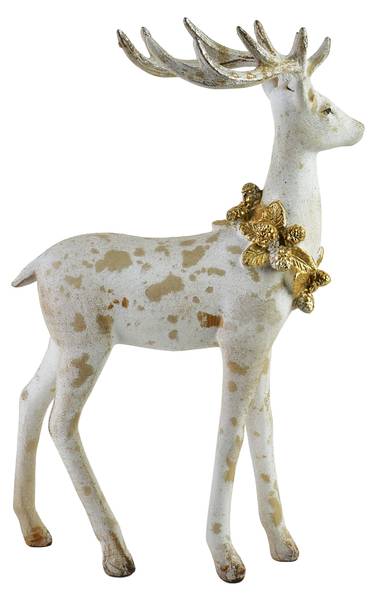 Figur SANTA LILA Weiß - Kunststoff - 9 x 28 x 18 cm