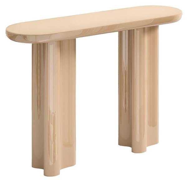 Konsolentisch LESONA Beige - Holz teilmassiv - 35 x 80 x 120 cm