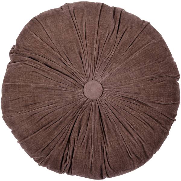 Coussins Aziz lot de 3 Marron - Coton - 45 x 45 x 10 cm