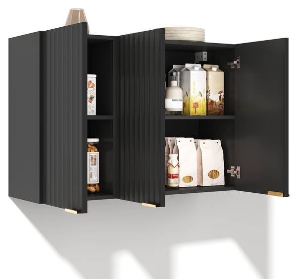 Küchen-Wandschrank SANSELIN Ⅱ Schwarz