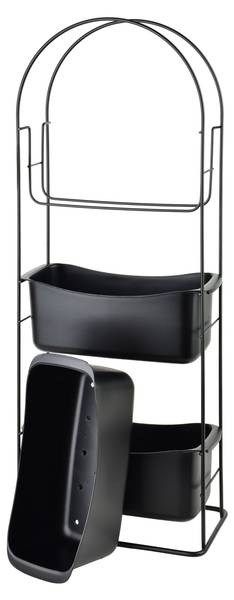 Badezimmerregal DEA Schwarz