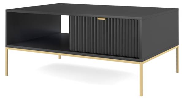 Salontafel Shire zwart - goud