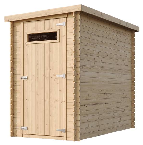 Gartenhaus mit Boden M306A+M306G Beige - Fichte - 130 x 190 x 235 cm