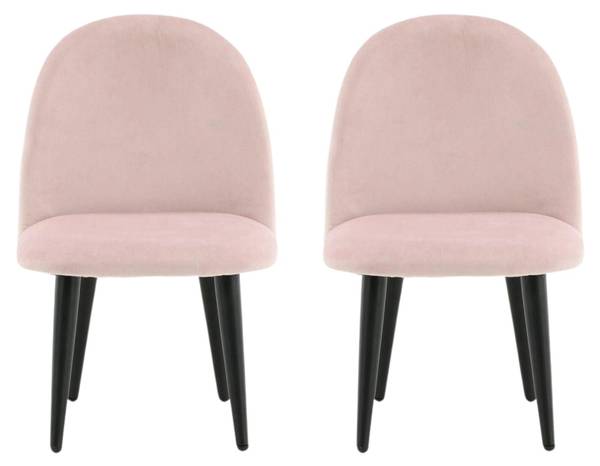 Chaise d’enfant Velvet Rose foncé