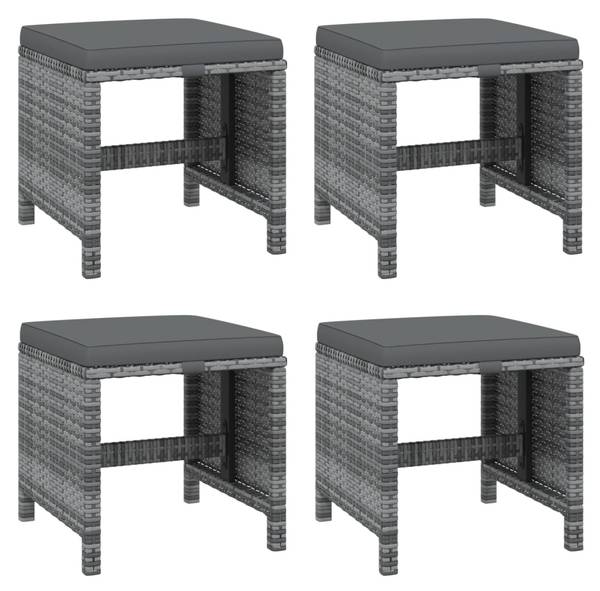 Tuinset 3001936-8 Set van 15 grijs - polyester - transparant glas - 107 x 74 x 275 cm