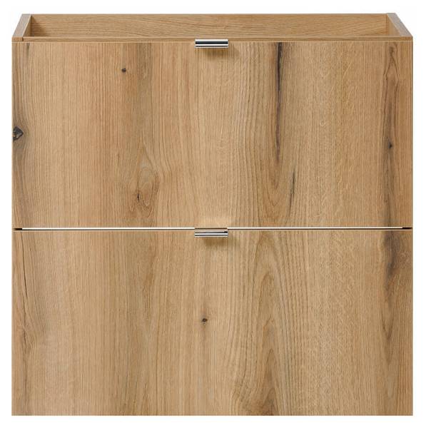 Wastafelonderkast met wastafel Skelbolu eikenhouten look
