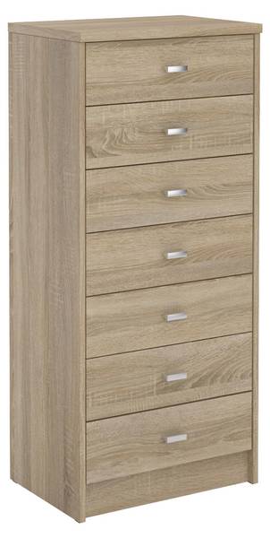 Schubladenkommode FEHMARN Braun - Holzwerkstoff - 50 x 110 x 35 cm