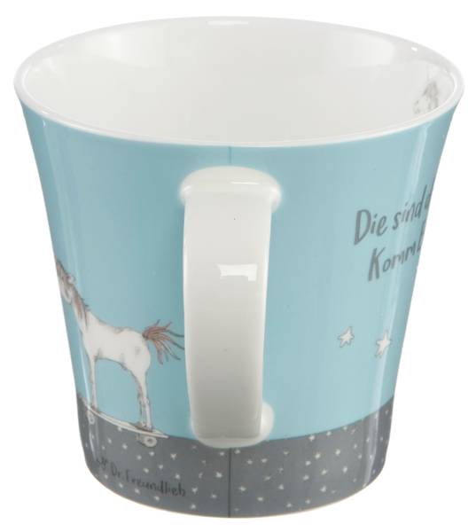 Tasse Die sind doch alle verrückt Blau - Porzellan - 10 x 10 x 13 cm