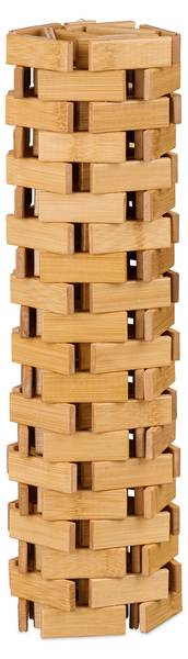 Tapis de bain en bambou Marron - Bambou - Matière plastique - 60 x 1 x 40 cm