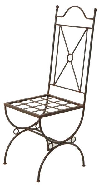 Gartenstuhl Menara Braun - Metall - 40 x 112 x 40 cm