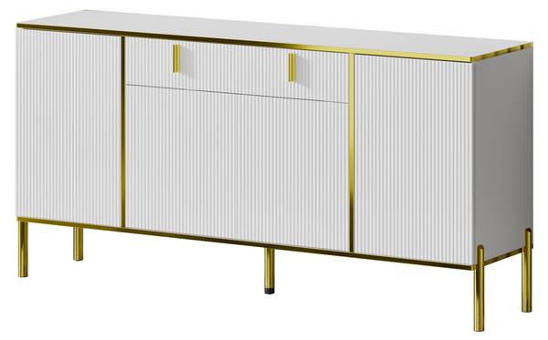 Sideboard LWJ83 Weiß - Holzwerkstoff - 160 x 80 x 40 cm