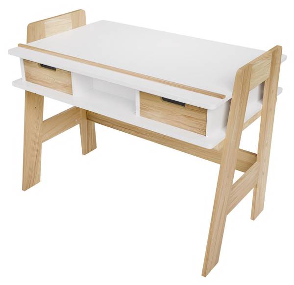 Kinderschreibtisch Fietje Plus Weiß - Holzwerkstoff - 94 x 76 x 63 cm