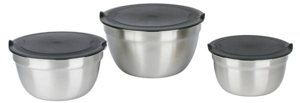 Schüssel MEALKO1469001 Grau - Metall - 18 x 11 x 18 cm