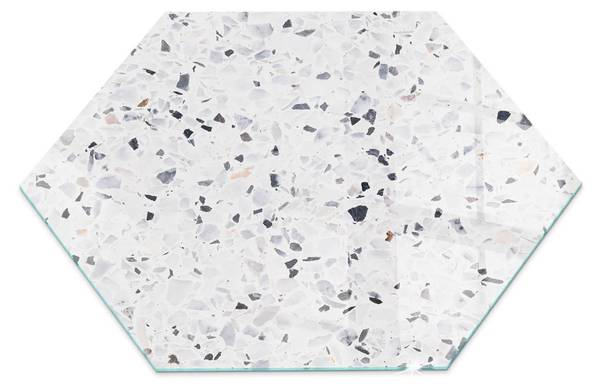 Glasplatte Granado Weiß - Glas - 40 x 40 x 0 cm