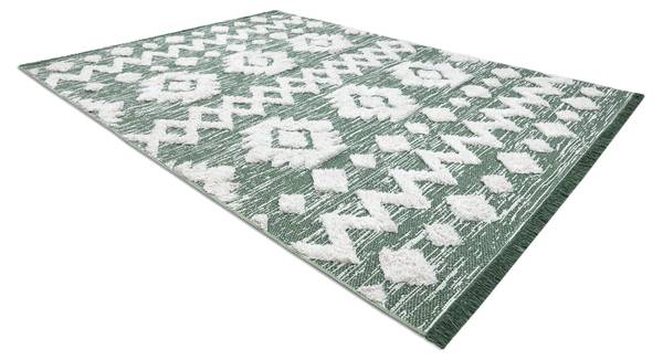 Teppich P14732 Grün - Baumwollstoff - 117 x 1 x 170 cm