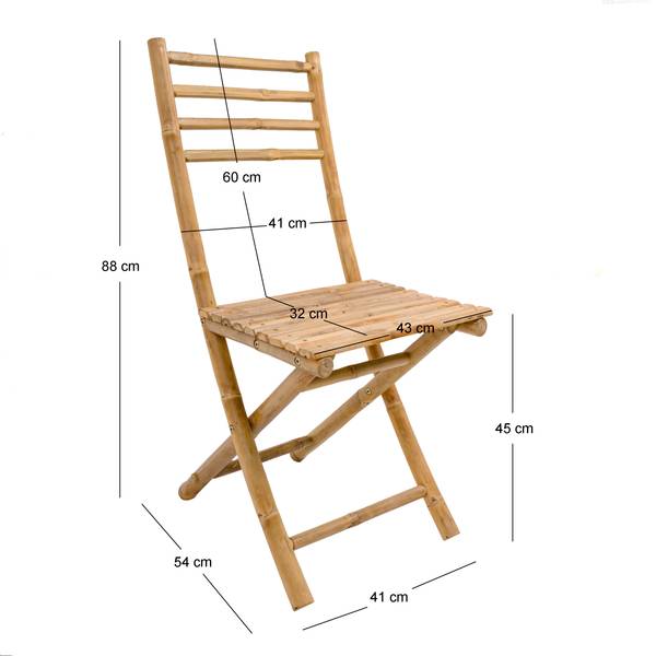 Gartenstühle PALEMPANG 2er Set Braun - Massivholz - 43 x 89 x 57 cm