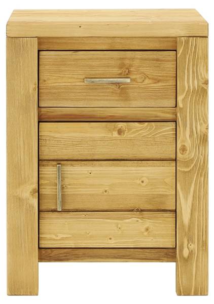 Table de chevet Midland Jaune - Épicéa - 45 x 60 x 38 cm