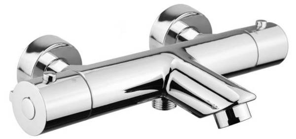 Badewannenarmatur 007 Grau - Messing - 27 x 6 x 8 cm