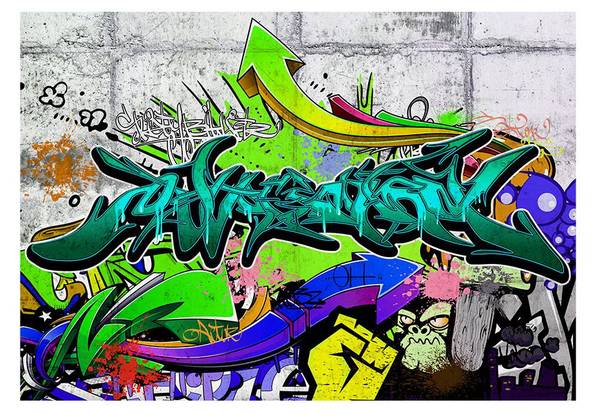 Vliestapete Graffiti Yuk 200 x 140 cm