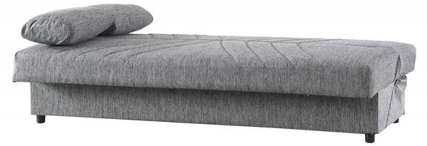 3-Sitzer Schlafsofa  Apicella Grau - Textil - 81 x 88 x 181 cm