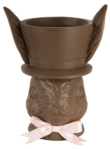 Dekorationsfigur Kaninchen Easter&Alvin Braun - Kunststoff - 15 x 26 x 21 cm