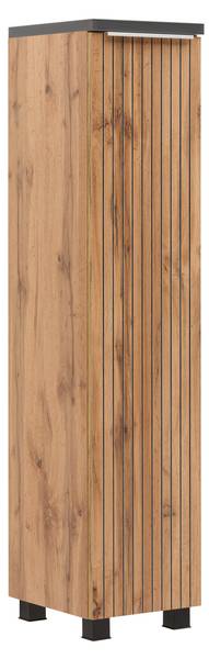 Midischrank JAKARTA Schwarz - Braun - Holzwerkstoff - 30 x 130 x 35 cm