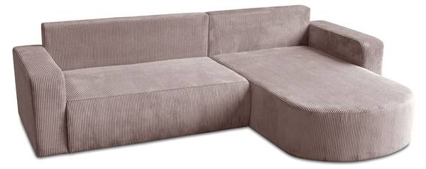 Ecksofa SOPRANO Pink - Polyester - 271 x 80 x 175 cm