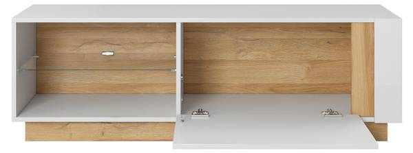 Tv-meubel ARCADE wit - melamine - 139 x 46 x 40 cm